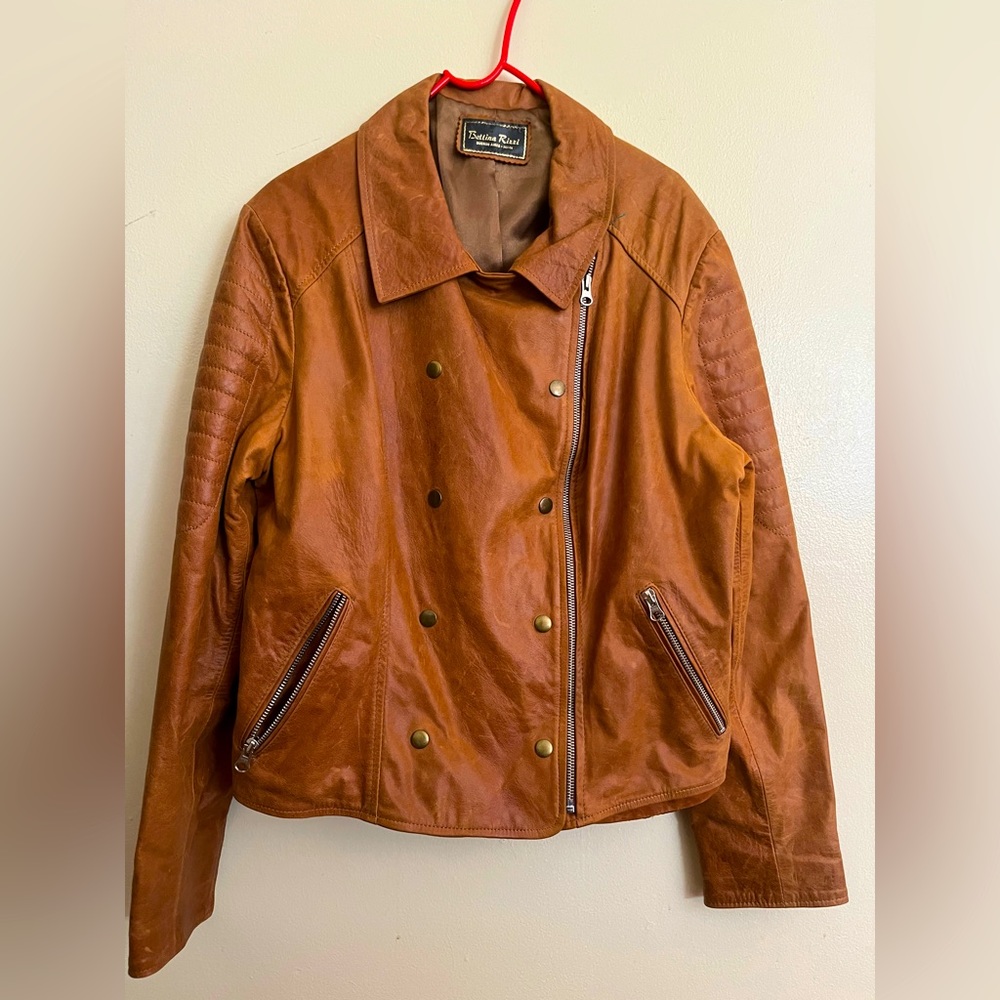 Bettina Rizzi women size M leather Jacket